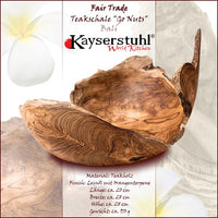 Fair-Trade Holzschale "Teak Go Nuts"